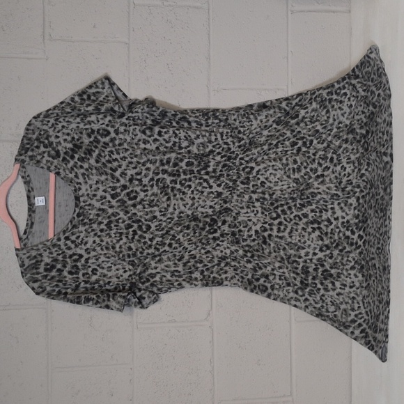 Bundle of Old Navy 100% Cotton T-Shirt Dress Leopard Print and Coral, XXL - Picture 7 of 9